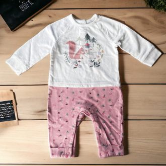 Primark mókusos rugdalózó 68-as