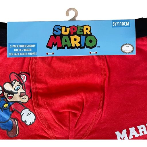 Super Mario gyerek boxeralsó 2 darab/csomag 5 év