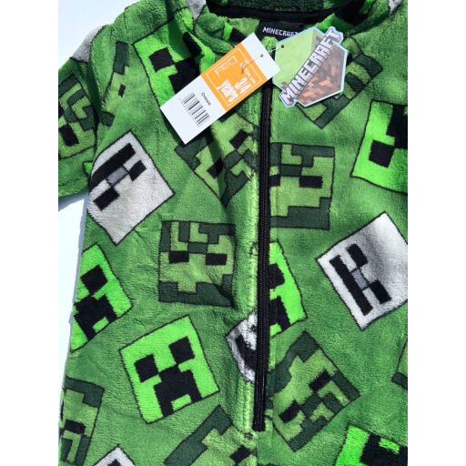 Minecraft gyerek hosszú pizsama, overál 5/6 év