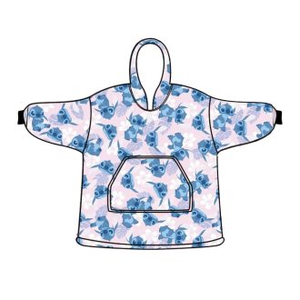   Disney Lilo és Stitch, A csillagkutya Light Rose belebújós plüss polár takaró, poncsó 3-6 év