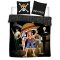 One Piece Captain Luffy dupla, kétszemélyes ágyneműhuzat 240×220cm, 65x65 cm