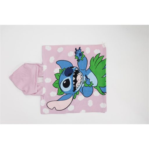 Disney Lilo és Stitch, A csillagkutya Hula Dancing strand törölköző poncsó 55x110 cm (Fast Dry)