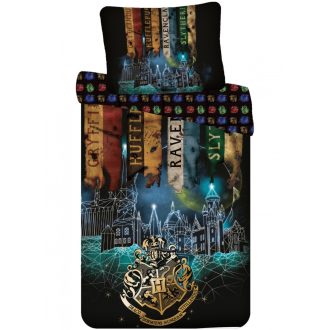   Harry Potter Starline ágyneműhuzat Flags 140×200cm, 70×90 cm