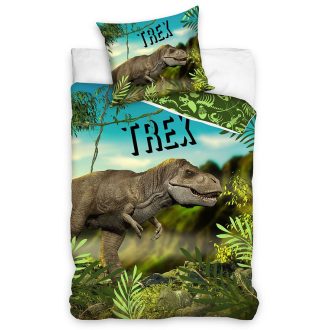 Dinoszaurusz T-Rex ágyneműhuzat 140×200cm, 70×90 cm