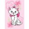 Disney Marie Pink Flower polár takaró 100x150cm