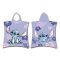 Disney Lilo és Stitch, A csillagkutya Purple strand törölköző poncsó 50x115 cm