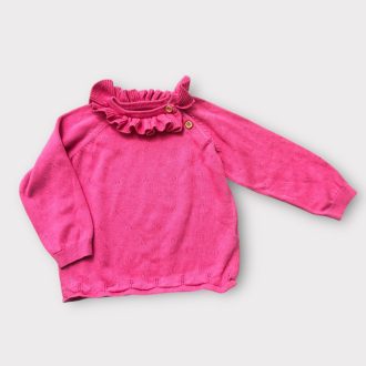 Pink, kötött pulóver