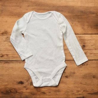 Hófehér hosszú ujjú body 