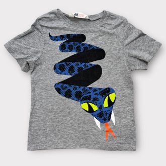H&M kígyó mintás póló